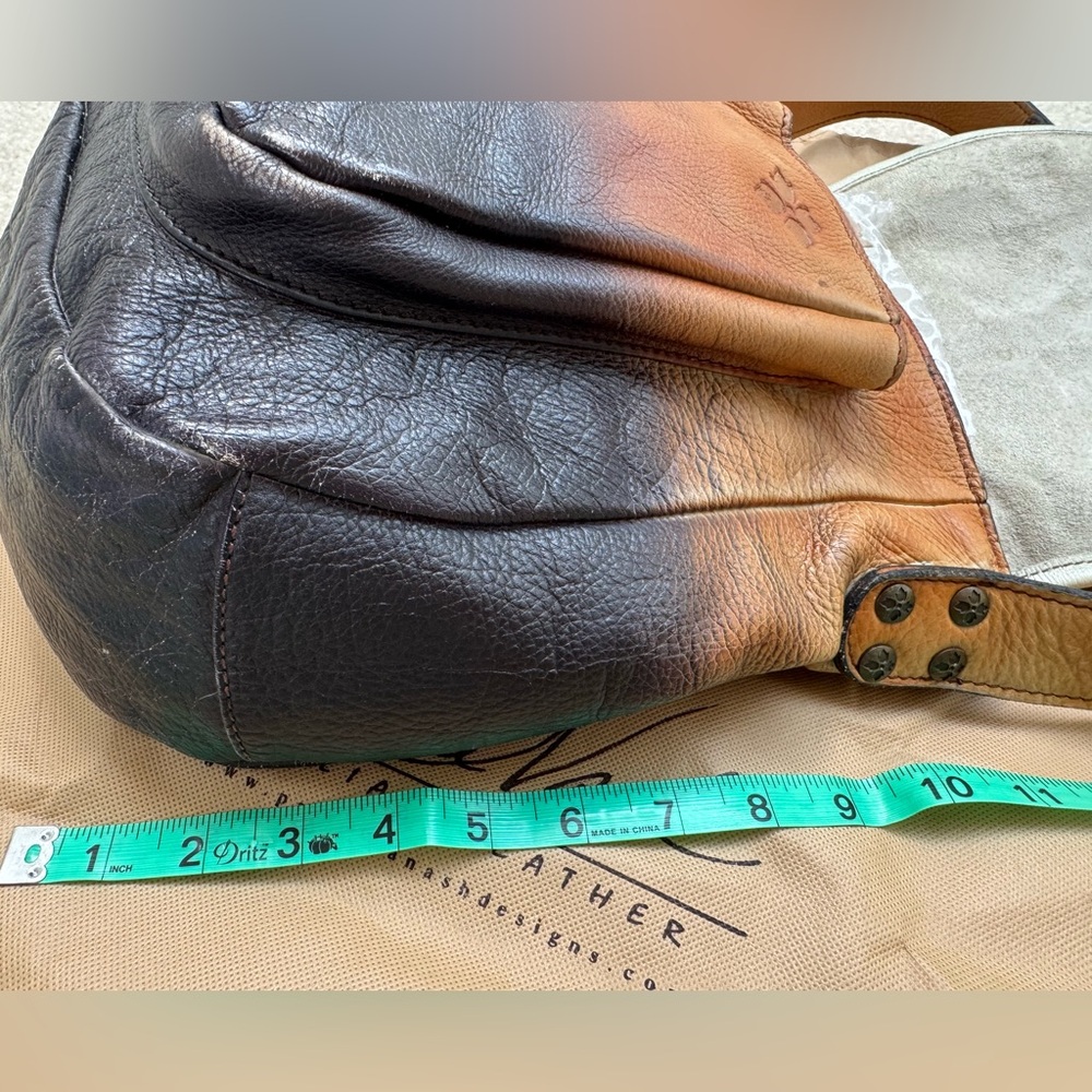 Patricia Nash Ombre Dip Leather Barcelona Saddle Bag - Picture 8 of 12